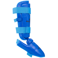 Защита голень-стопа Flex для карате к/з, синий